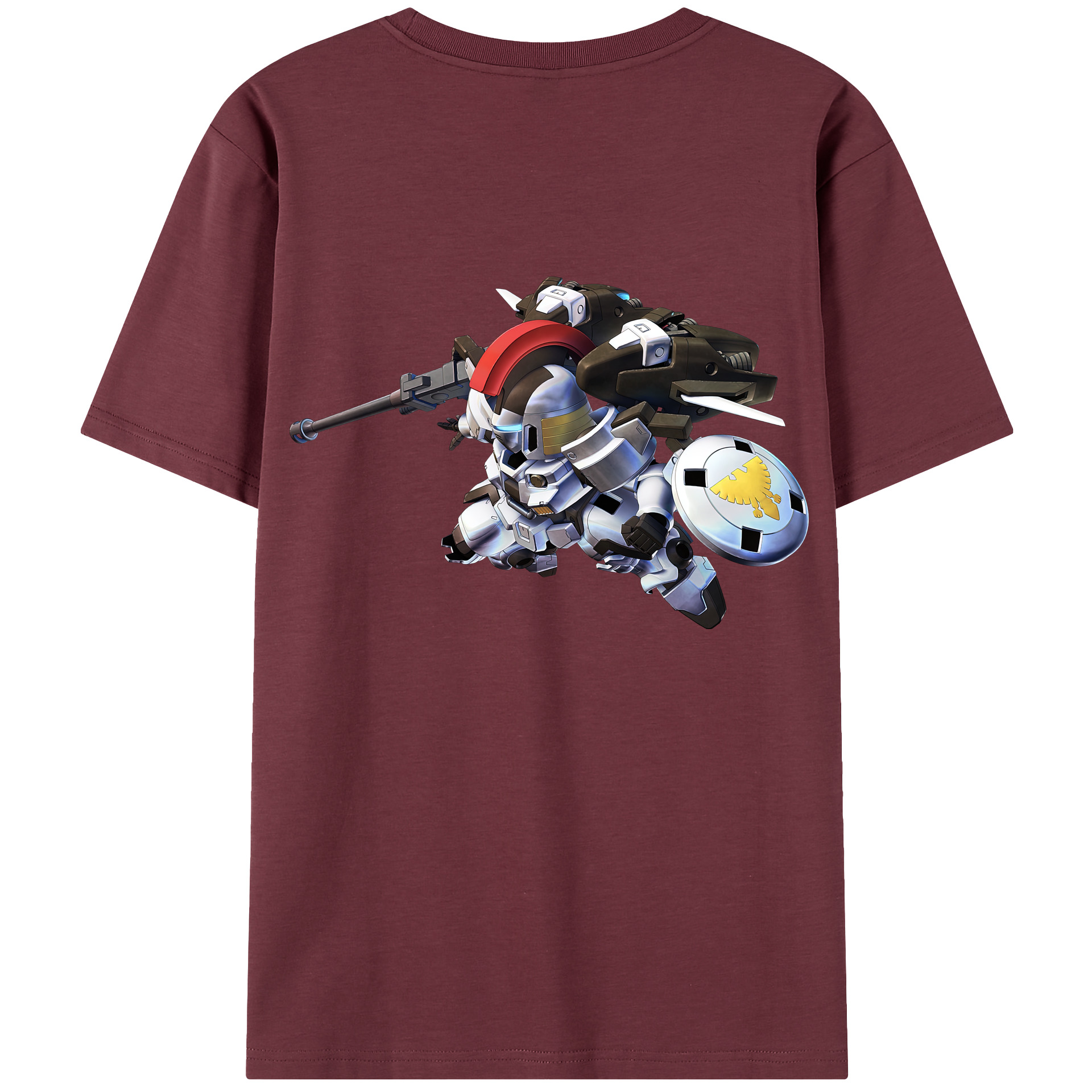 （画像用） 機動戦士ガンダム Mobile Suit Gundam 綿100％半袖Tシャツ（背面プリント）